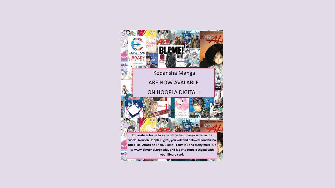 Kodansha Manga are now available on Hoopla Digital! Thumbnail - Copy